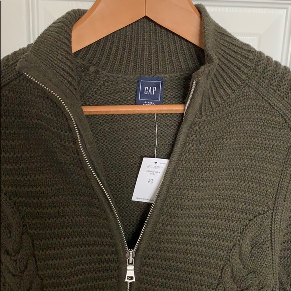 GAP Olive green heavy knit sweater with tags - Picture 2 of 3
